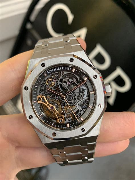 audemars piguet royal oak frosted skeleton|audemars piguet skeleton price.